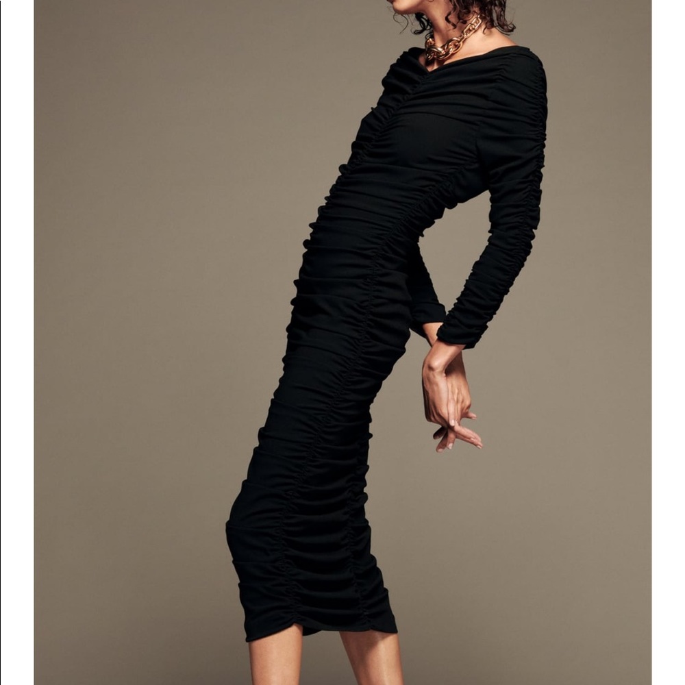 Zara limited edition draped dress